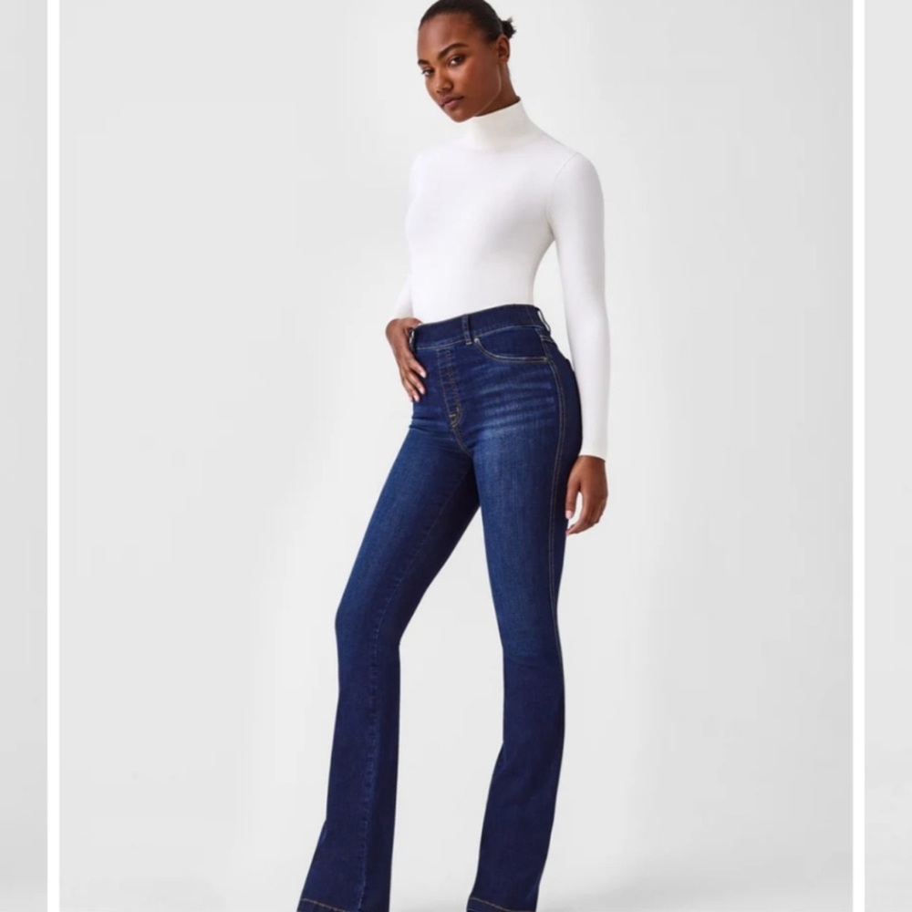 Spanx SPANXshape™ EveryWearFlare Flare Jeans Midnight Shade Dark Wash Size‎ XL